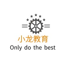 小龙教育logo标志设计