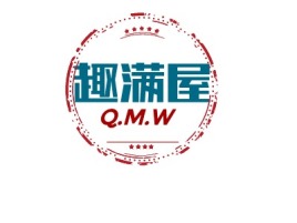 Q.M.W店铺标志设计