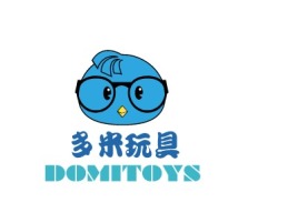 多米玩具店铺标志设计