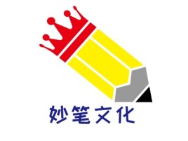 妙笔文化logo标志设计