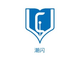 潮闪logo标志设计