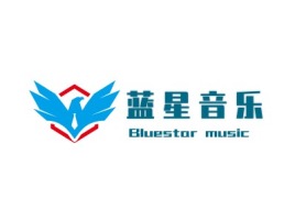 昆明蓝星音乐logo标志设计