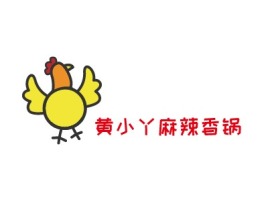 黄小丫麻辣香锅店铺logo头像设计