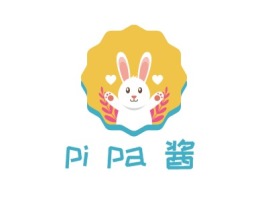 pi pa 酱门店logo设计