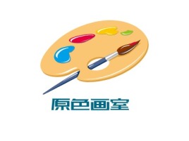 郴州原色画室logo标志设计