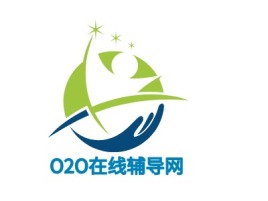 山东O2O在线辅导网logo标志设计