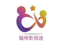 广安猫咪影视迷logo标志设计