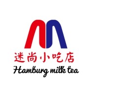 迷尚小吃店品牌logo设计