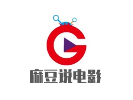 珠海麻豆说电影logo标志设计