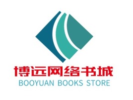 博远网络书城logo标志设计