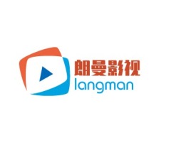 朗曼影视langmanlogo标志设计