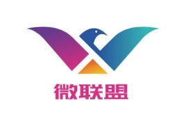 北京微联盟logo标志设计