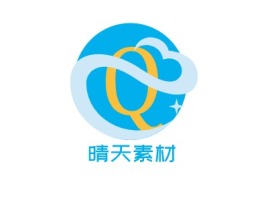 北京晴天素材公司logo设计