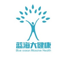 蓝海大健康品牌logo设计
