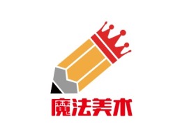 河南魔法美术logo标志设计