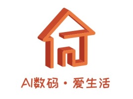 AI数码·爱生活公司logo设计