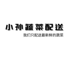 浙江小孙蔬菜配送品牌logo设计