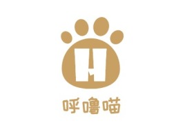 呼噜喵门店logo设计