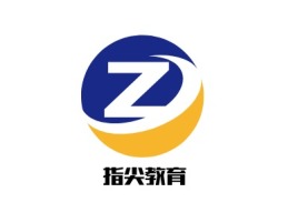 黑龙江              指尖教育logo标志设计
