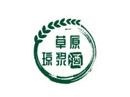 内蒙古  草原琼浆店铺logo头像设计