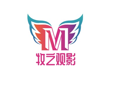 牧之观影LOGO设计