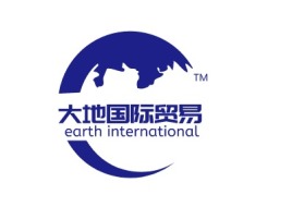 大地国际贸易公司logo设计