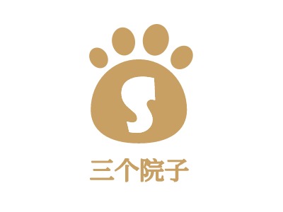 三个院子LOGO设计