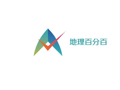 地理百分百LOGO設(shè)計(jì)