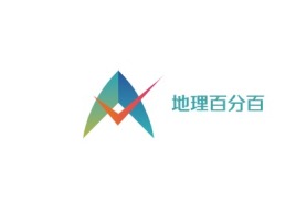 北京地理百分百公司logo设计