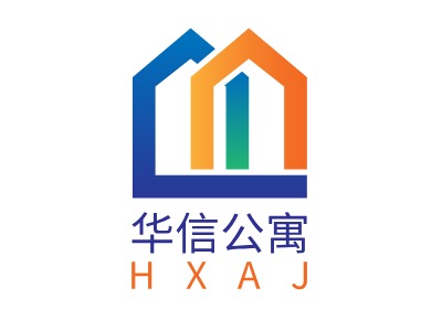 华信公寓LOGO设计