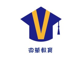 浙江微草教育logo标志设计