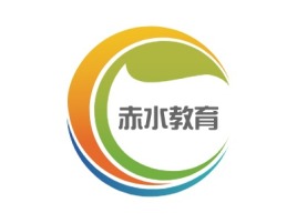 赤水教育logo标志设计