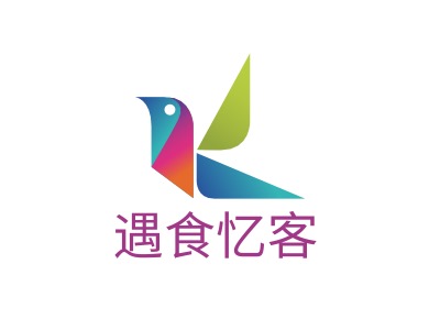 遇食忆客LOGO设计