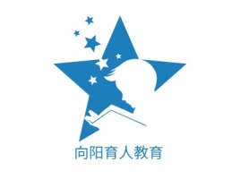 向阳育人教育logo标志设计