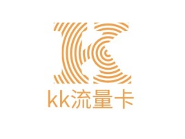 北京kk流量卡公司logo设计