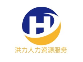 洪力人力资源服务公司logo设计