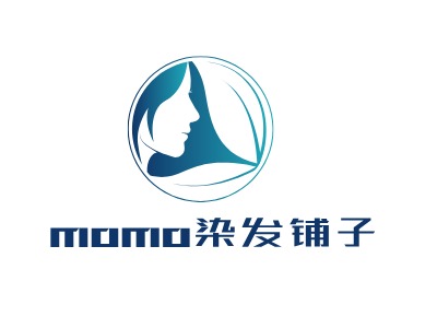 momo染發(fā)鋪子LOGO設(shè)計