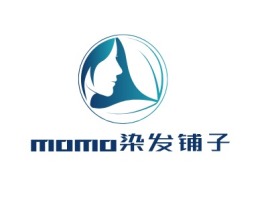 momo染发铺子门店logo设计