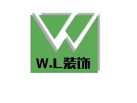 W.L装饰公司logo设计