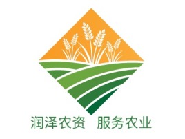 润泽农资  服务农业品牌logo设计