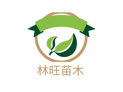 徽章苗木农产品行业林旺苗木logo设计是使用标智客提供的模板智能生成
