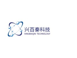 兴百秦科技公司logo设计