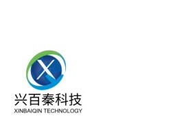 兴百秦科技公司logo设计
