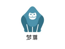 梦尊门店logo设计