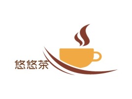 悠悠茶店铺logo头像设计