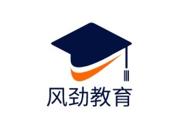 北京风劲教育logo标志设计