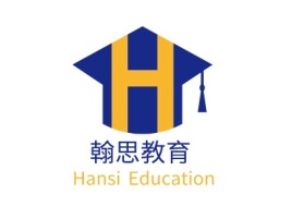 翰思教育logo标志设计