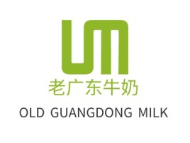 老广东牛奶店铺logo头像设计