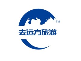 去远方旅游网logo标志设计