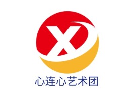 心连心艺术团logo标志设计